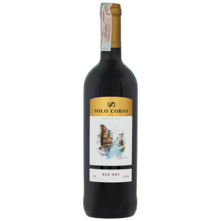 Вино Solo Corso красное сухое 0.75 л