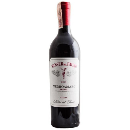 Вино Messer del Fauno Puglia IGT Negroamaro сухое красное 0.75 л 13%