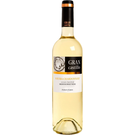 Вино Bodegas Gran Castillo Viura-Chardonnay біле напівсолодке 0.75 л slide 1