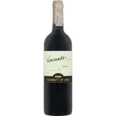Вино Winemaker Merlot красное сухое 0.75 л