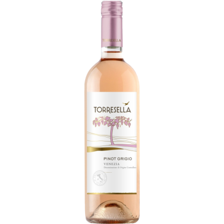 Вино Torresella Pinot Grigio Rose розовое сухое 0.75 л slide 1