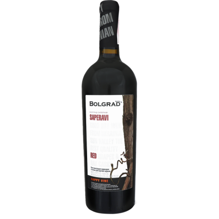 Вино Bolgrad Saperavi червоне сухе 0.75 л