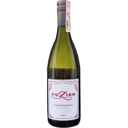 Вино Fuzion Chardonnay біле сухе 0.75 л