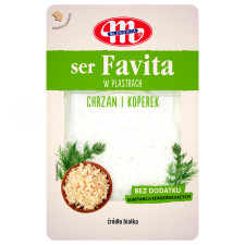 Сир Mlekovita Favita з хріном та кропом нарізаний 150г mini slide 1