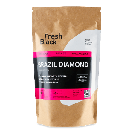 Кава зерно Fresh Black Brazil Diamond slide 1