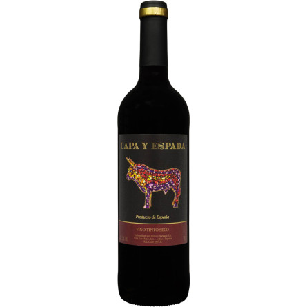 Вино Vinos Bodegas Capa y Espada Vino tinto seco червоне сухе 0.75 л 11%