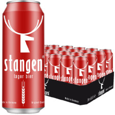 Упаковка пива Stangen Lager Bier світле фільтроване 5.4% 0.5 х 24 шт. mini slide 1