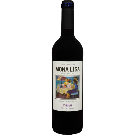 Вино Vinos Bodegas Mona Lisa Syrah красное сухое 0.75 л 13%