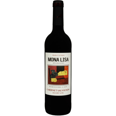 Вино Vinos Bodegas Mona Lisa Cabernet Sauvignon червоне сухе 0.75 л 13%
