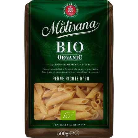 Макарони La Molisana Penne Rigate 20 BIO 500 г