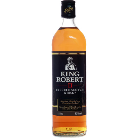 Віскі King Robert II Blended Scotch Whisky 1 л 40%