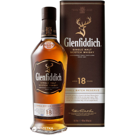 Виски Glenfiddich 18 лет выдержки 0.7 л 40% slide 1