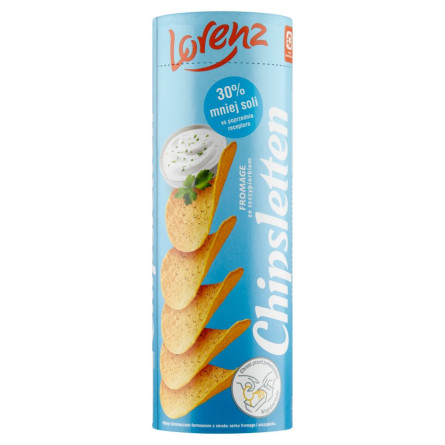 Чипсы Lorenz Chipsletten картофельные со вкусом сметаны и зеленого лука 100г