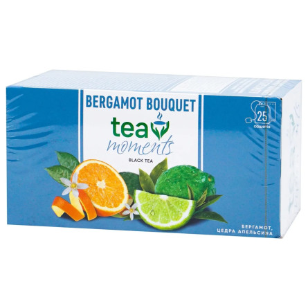 Чай чорний Tea Moments Bergamot Bouquet 25шт*1,8г