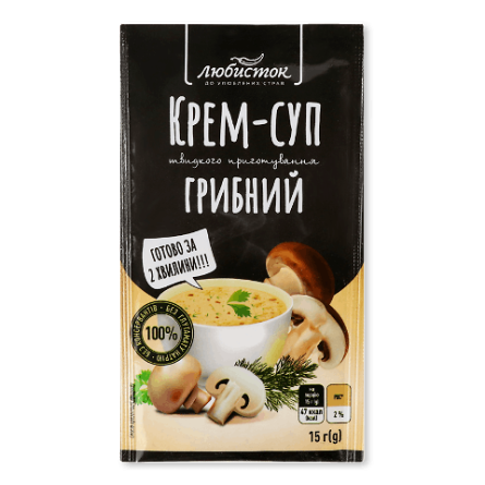 Крем-суп «Любисток» грибний