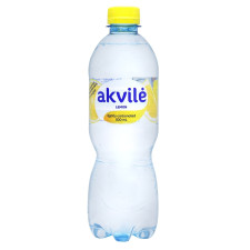 Вода мінеральна Akvile Лимон слабогазована 0,5л mini slide 1