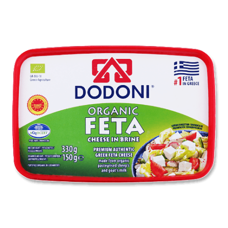 Сир Dodoni «Фета» органік 43% з овечого та козячого молока