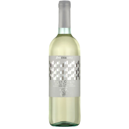 Вино Serenissima Pinot Grigio Veneto serenissima біле сухе 0.75 л 12%