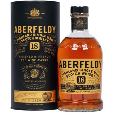 Віскі Aberfeldy 18 років витримки Cote Rotie у подарунковій упаковці 0.7 л 43% mini slide 1