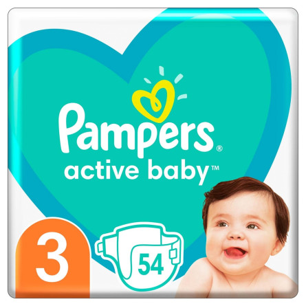 Подгузники Pampers Active Baby Midi 6-10кг 54шт