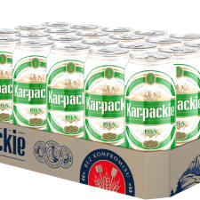 Упаковка пива Karpackie Pils світле фільтроване 4% 0.5 л х 24 шт. mini slide 1
