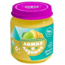 Пюре Ложка в ладошке яблуко-банан 100г mini slide 1