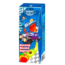 Сік Ложка в Ладошке Hot Wheels яблучно-персиковий 200мл mini slide 1