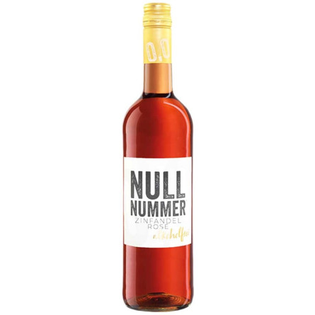 Вино Dr. Zenzen Nullnummer Deutscher Zinfandel Rose рожеве напівсолодке 0.75 л безалкогольне