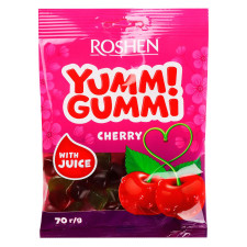 Конфеты Roshen Yummi Gummi Cherry 70г mini slide 1