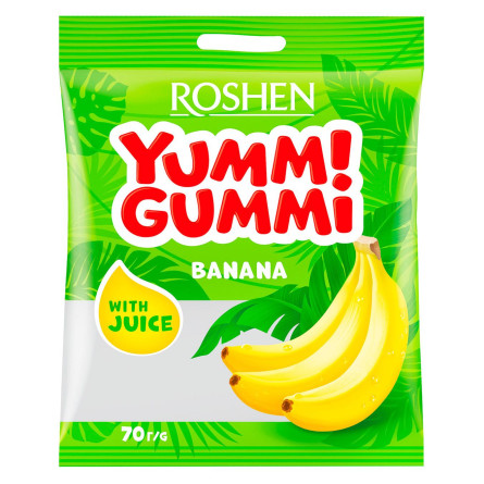 Цукерки Roshen Yummi Gummi Banana Land 70г