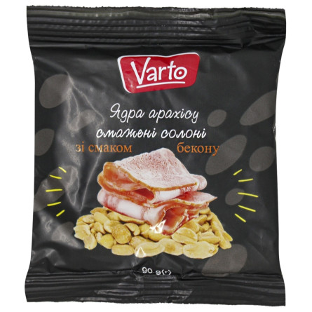 Ядра арахиса Varto со вкусом бекона 90г slide 1