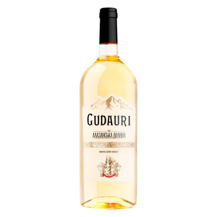 Вино Gudauri Алазанська долина біле напівсолодке 9-13% 1,5л