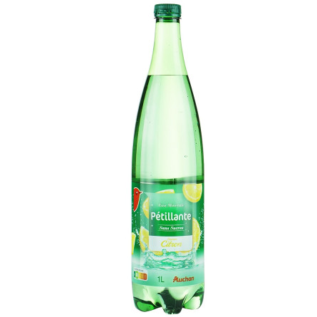 Минеральная вода Ашан Лимон без сахара 1л