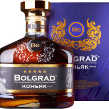 Бренді Bolgrad 5 зірок у сувенірній коробці 0.5 л 40% mini slide 1