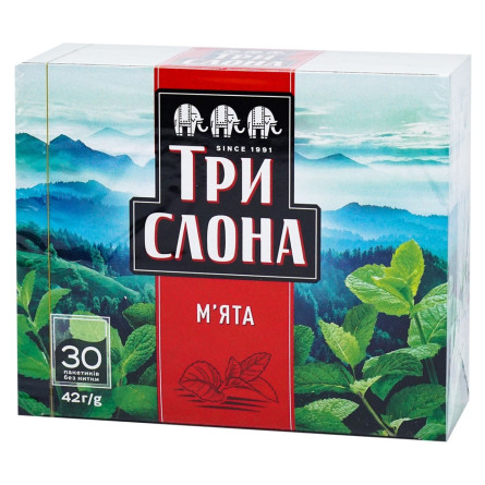 Чай трав'яний Три Слона М'ята 30шт*1,4г
