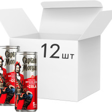 Пакування алкогольного напою Captain Morgan Spiced Gold Rum-Cola 5% 0.25 л х 12 шт mini slide 1