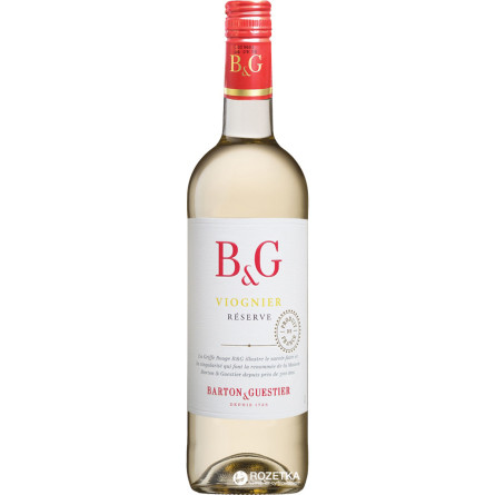 Вино BartonGuestier Viognier Reserve біле сухе 0.75 л 12.5%