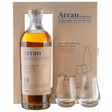 Віскі Arran 10 у.о. 0.7 л 46% + 2 келихи в подарунковій коробці mini slide 1