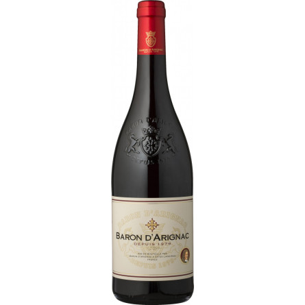 Вино Baron d'Arignac червоне сухе 0.75 л 12%