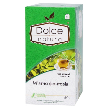 Чай цейлонський Dolce Natura М'ятна фантазія 25*2г