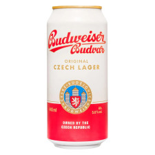 Пиво Budweiser світле 5% 0,44л mini slide 1