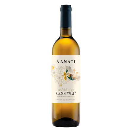 Вино Nanati Алазанская Долина белое полусладкое 11,5% 0,75л slide 1