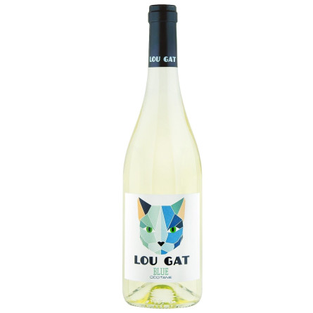 Вино Lou Gat Blue біле сухе 0,75л