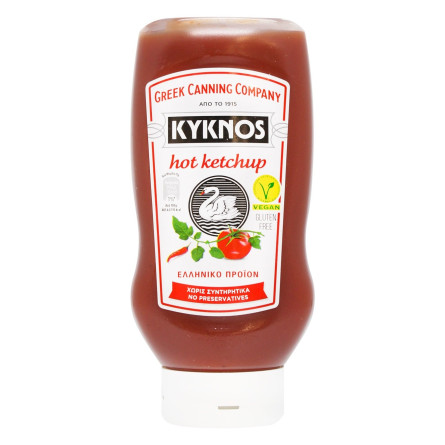 Кетчуп Kyknos томатний гострий 560г slide 1