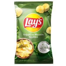 Чіпси картопляні з йогуртом та зеленню Lays 155г mini slide 1