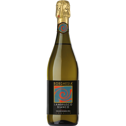 Вино ігристе Borghesia Lambrusco dell`Emilia IGT Bianco біле напівсолодке 0,75л