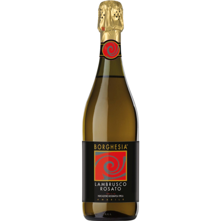 Вино игристое Borghesia Lambrusco dell`Emilia IGT Rosato розовое полусладкое 0,75л