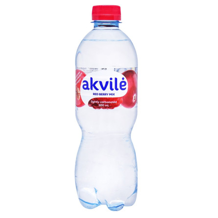 Вода Akvile Красные Ягоды слабогазированная 0,5л