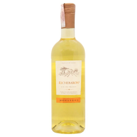 Вино Uvica Richebaron Moelleux біле напівсолодке 11,5% 0,75л