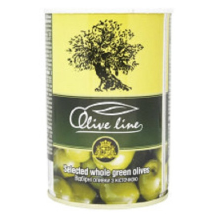 Оливки Olive Line відбірні з кісточкою 420г